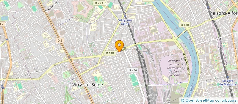 localisation de l'entreprise MADAME CLARA BEGUE à VITRY-SUR-SEINE