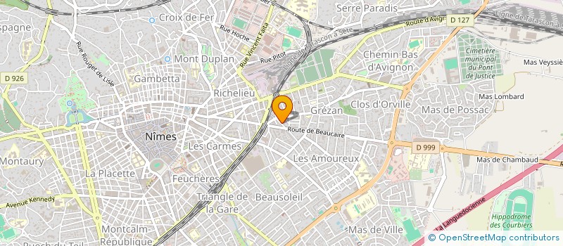 localisation de l'entreprise MADAME CLARA BELLANTI  NIMES