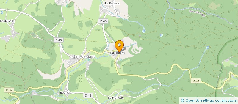 localisation de l'entreprise MADAME CLARA BENCTEUX  BAN-DE-SAPT