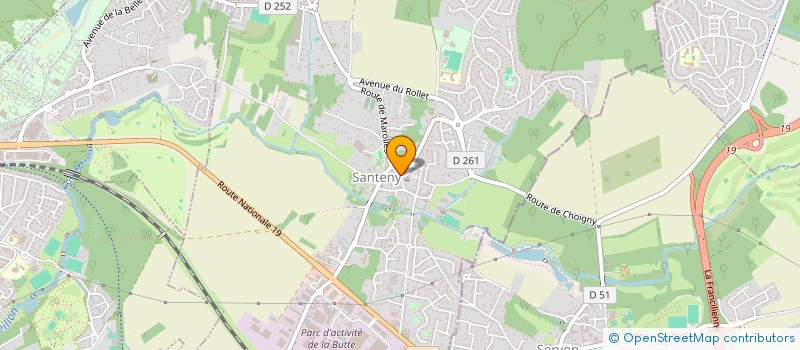 localisation de l'entreprise MADAME CLARA BENICHOU  SANTENY