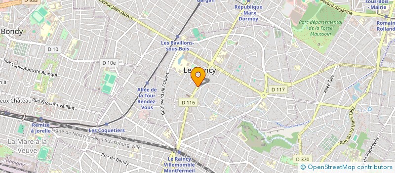 localisation de l'entreprise MADAME CLARA BERNASCONI  LE RAINCY