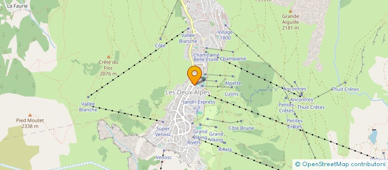 localisation de l'entreprise MADAME CLARA BEZY à LES DEUX ALPES