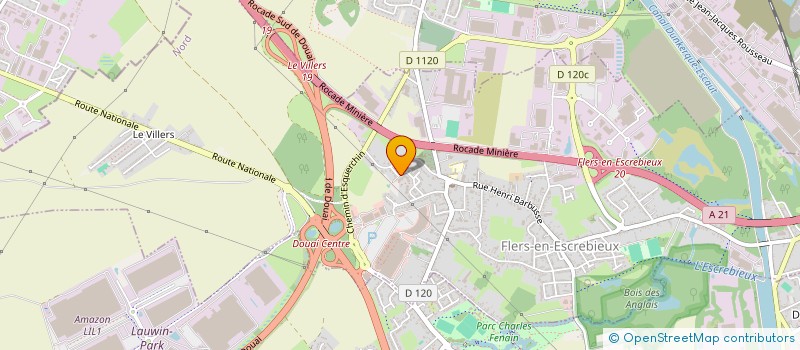 localisation de l'entreprise MADAME CLARA BLANCHARD  FLERS-EN-ESCREBIEUX