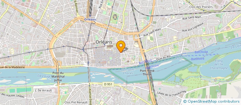 localisation de l'entreprise MADAME CLARA BLIN à ORLEANS