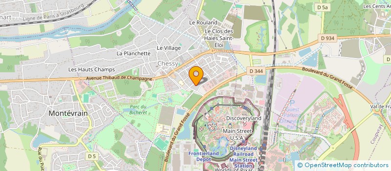 localisation de l'entreprise MADAME CLARA BOCCHINI  MONTEVRAIN