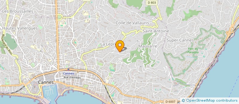 localisation de l'entreprise MADAME CLARA BONETTI  CANNES