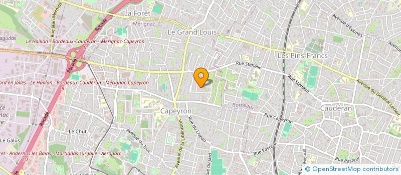 localisation de l'entreprise MADAME CLARA BONHUR  MERIGNAC