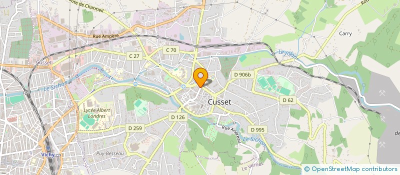 localisation de l'entreprise MADAME CLARA BONIERE  CUSSET