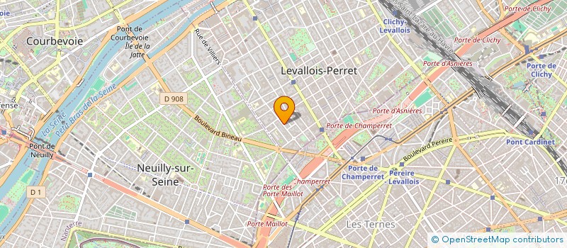 localisation de l'entreprise MADAME CLARA BONNEAU  LEVALLOIS-PERRET