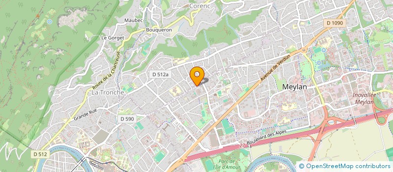 localisation de l'entreprise MADAME CLARA BOSI  CORENC