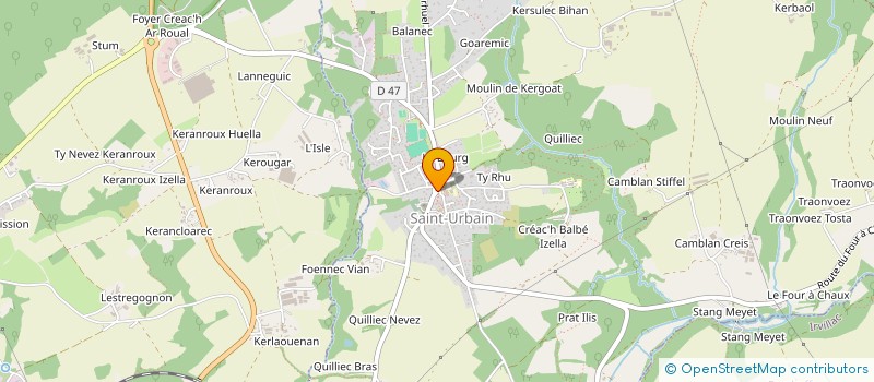 localisation de l'entreprise MADAME CLARA BOSSER  SAINT-URBAIN