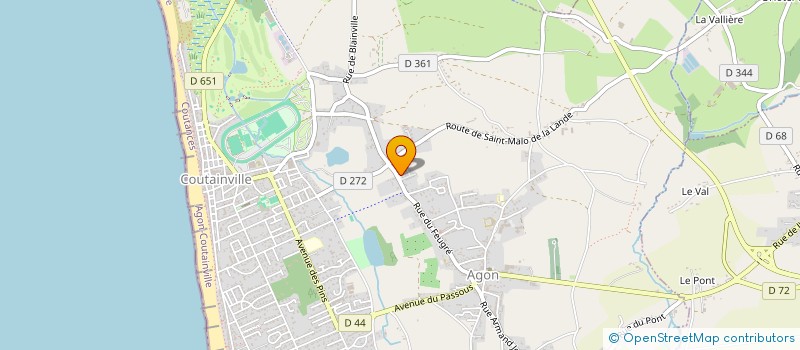 localisation de l'entreprise MADAME CLARA BOUAKKA  AGON-COUTAINVILLE