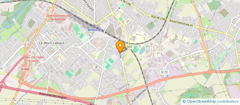 localisation de l'entreprise MADAME CLARA BOUTTE à BETHUNE