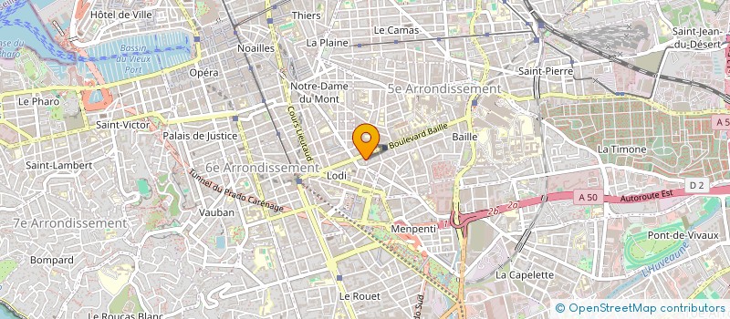 localisation de l'entreprise MADAME CLARA BOYER à MARSEILLE