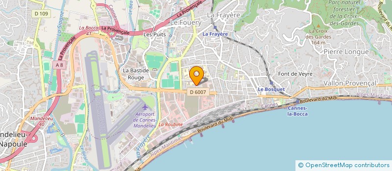 localisation de l'entreprise MADAME CLARA BRANDINELLI à CANNES