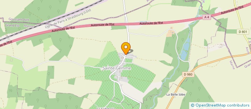 localisation de l'entreprise MADAME CLARA BREBANT  SAINTE-GEMME