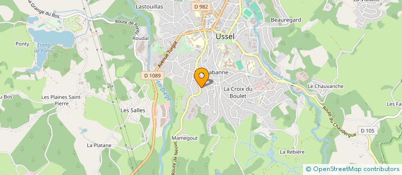 localisation de l'entreprise MADAME CLARA BRETTE à SAINT-ANGEL