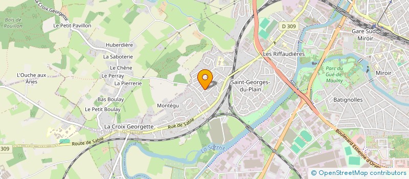 localisation de l'entreprise MADAME CLARA BRIERE à LE MANS