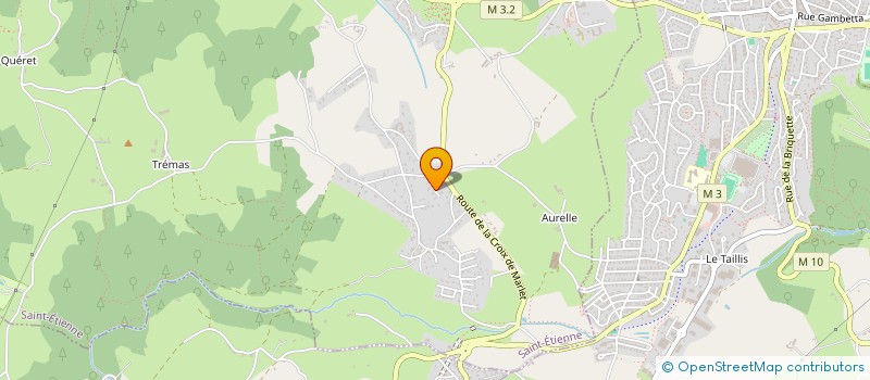 localisation de l'entreprise MADAME CLARA BROUSSARD  SAINT-ETIENNE