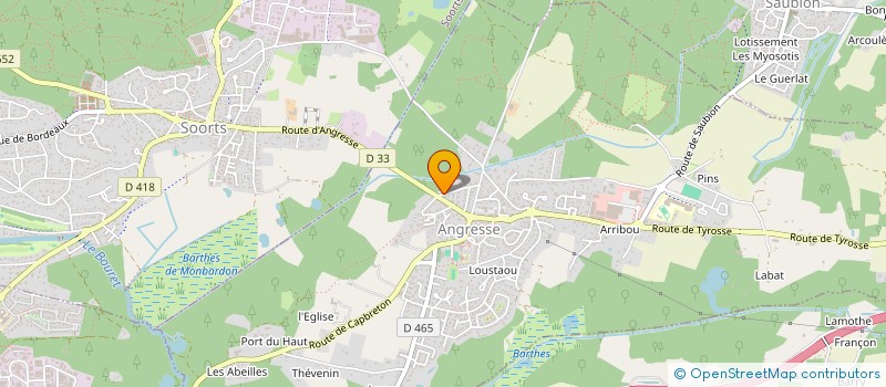 localisation de l'entreprise MADAME CLARA BROUSTRA  ANGRESSE