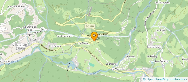 localisation de l'entreprise MADAME CLARA BUGAND-BUGANDET à BEAUFORT