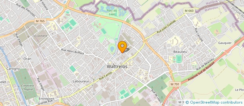 localisation de l'entreprise MADAME CLARA BULTEL  WATTRELOS