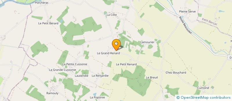 localisation de l'entreprise MADAME CLARA CABIROL  SAINT PRIVAT EN PERIGORD
