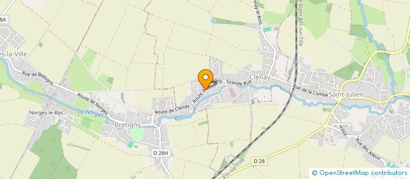 localisation de l'entreprise MADAME CLARA CARRON  CLENAY