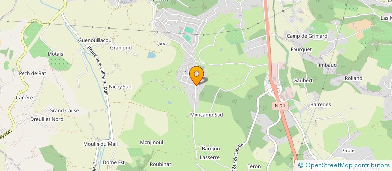 localisation de l'entreprise MADAME CLARA CASTAGNE  PUJOLS