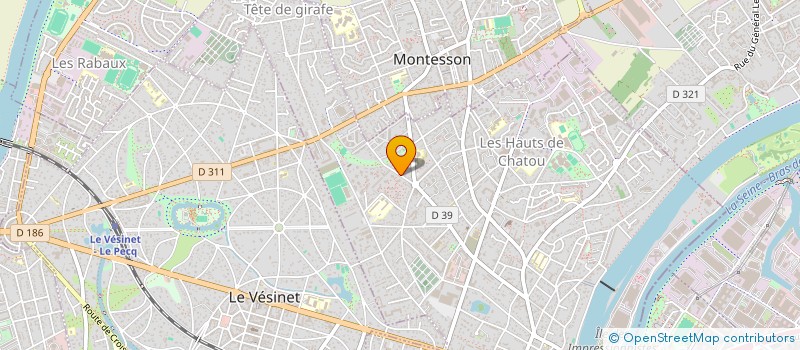 localisation de l'entreprise MADAME CLARA CATALIFAUD  CHATOU