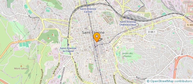 localisation de l'entreprise MADAME CLARA CHALEYSSIN à SAINT-ETIENNE