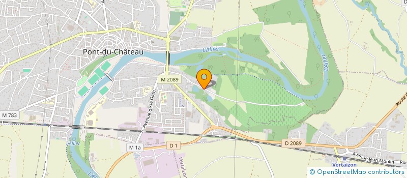 localisation de l'entreprise MADAME CLARA CHARTIER à PONT-DU-CHATEAU