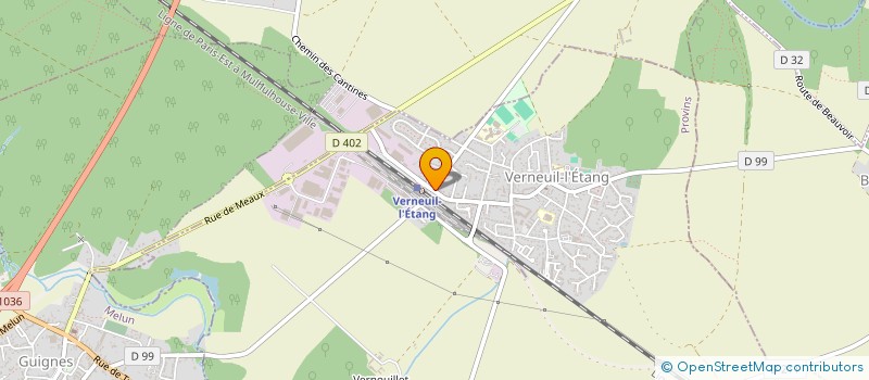 localisation de l'entreprise MADAME CLARA CHATELAIN  VERNEUIL-L'ETANG