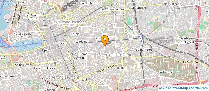 localisation de l'entreprise MADAME CLARA CHAUVIN à MARSEILLE