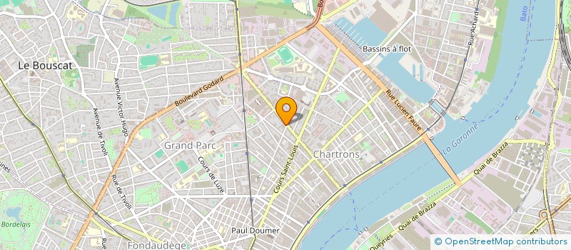 localisation de l'entreprise MADAME CLARA CHOPLIN  BORDEAUX