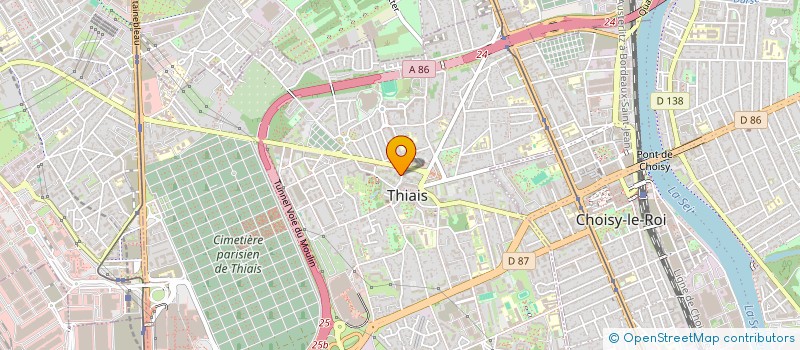 localisation de l'entreprise MADAME CLARA CHOUIKHI  THIAIS