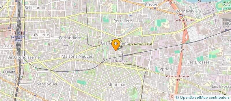 localisation de l'entreprise MADAME CLARA CLARA VALENTIN  VILLEURBANNE