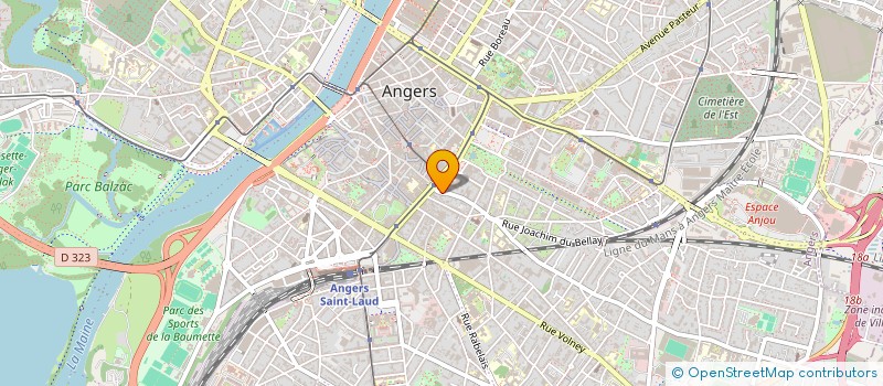 localisation de l'entreprise MADAME CLARA COMPAGNON à ANGERS
