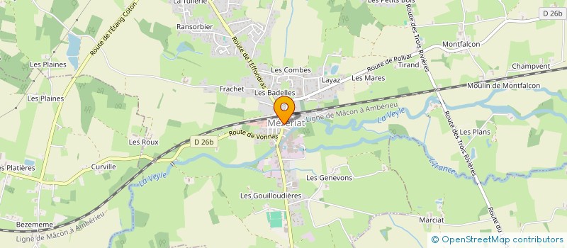 localisation de l'entreprise MADAME CLARA COMTET  MEZERIAT