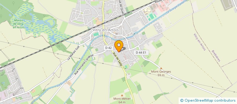 localisation de l'entreprise MADAME CLARA CORNELIO  VITRY-EN-ARTOIS