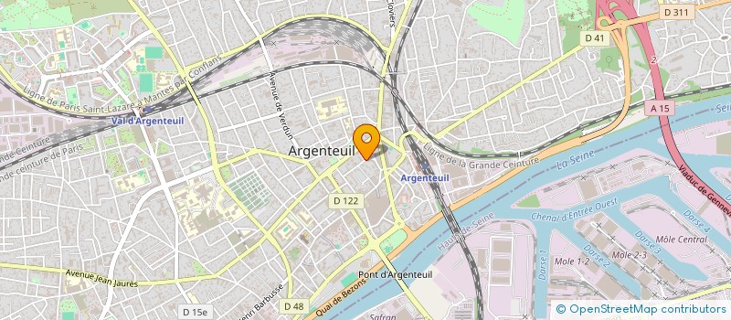 localisation de l'entreprise MADAME CLARA COSENTINO  ARGENTEUIL