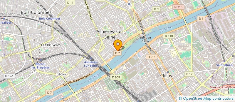 localisation de l'entreprise MADAME CLARA COURTIN à ASNIERES-SUR-SEINE