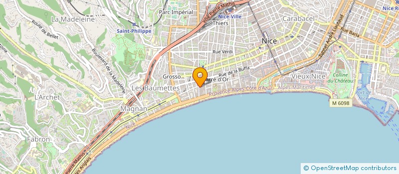 localisation de l'entreprise MADAME CLARA CRAWFORD à NICE