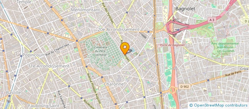 localisation de l'entreprise MADAME CLARA CRESPIN  PARIS