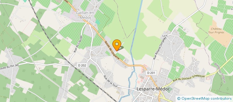 localisation de l'entreprise MADAME CLARA CROSSON à GAILLAN-EN-MEDOC