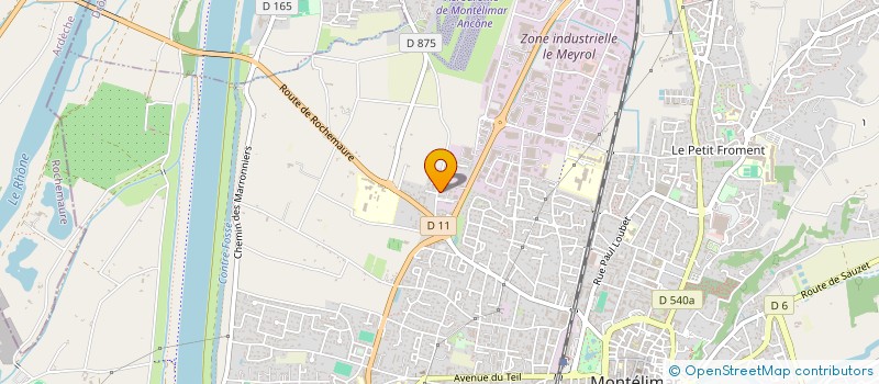 localisation de l'entreprise MADAME CLARA CROUZET  MONTELIMAR