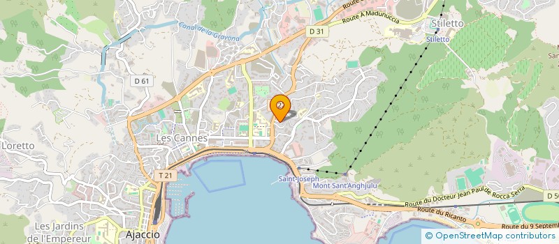 localisation de l'entreprise MADAME CLARA CUILLERON  AJACCIO