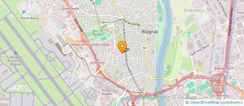 localisation de l'entreprise MADAME CLARA DAGUILLANES  BLAGNAC