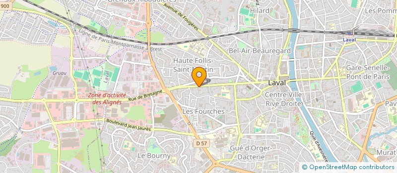 localisation de l'entreprise MADAME CLARA DAMOUR à LAVAL