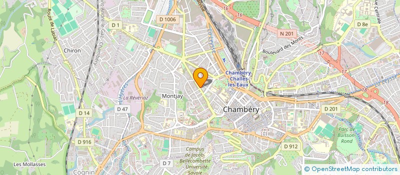 localisation de l'entreprise MADAME CLARA DAVOINE à CHAMBERY